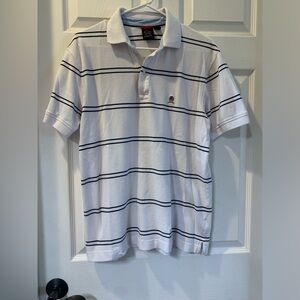 Tommy Hilfiger White Polo with Navy Stripes
